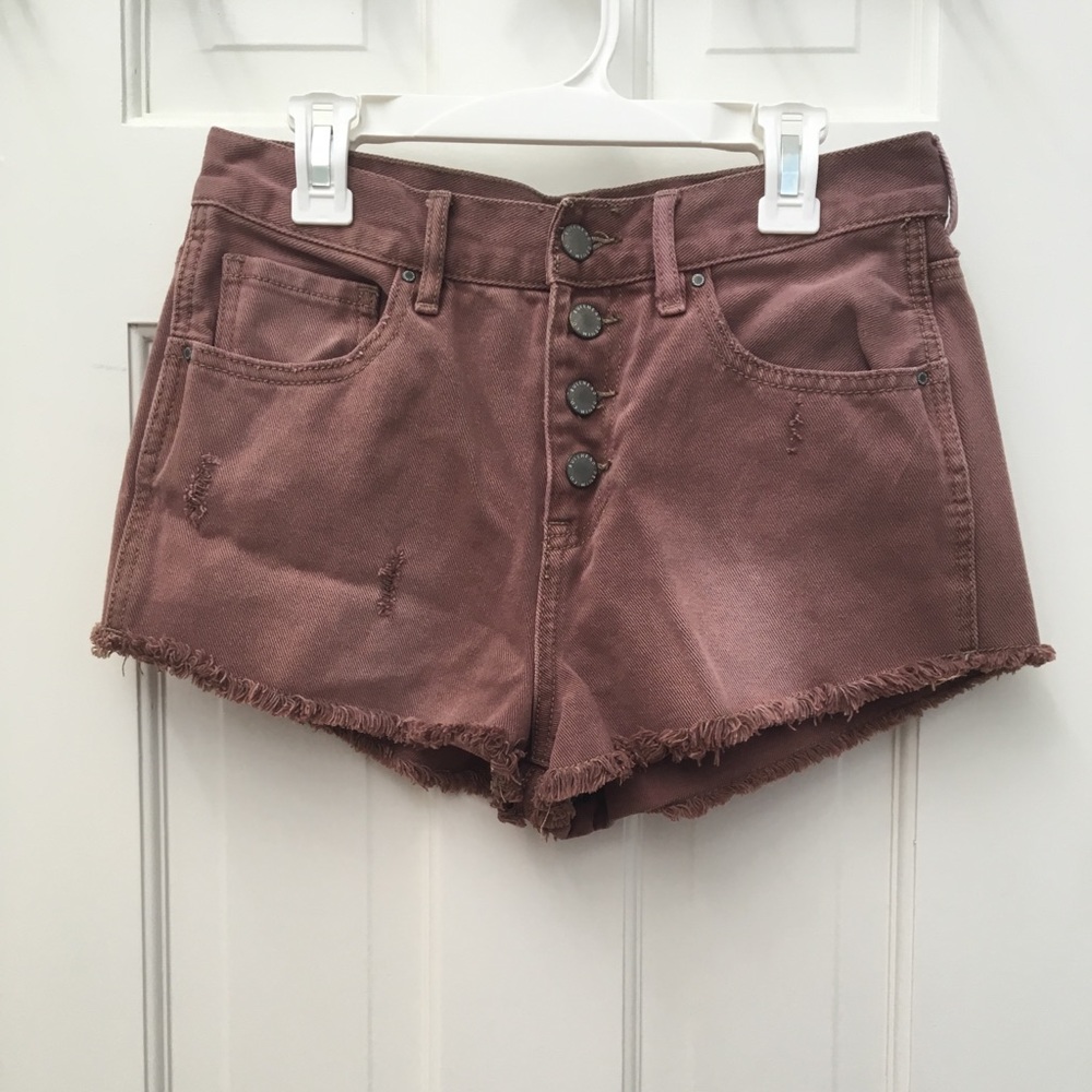 Pacsun Button-Up High-Waisted Shorts - image 1